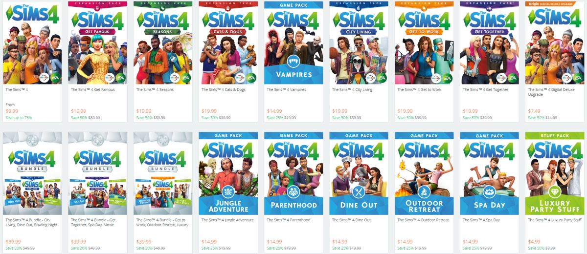 Gaming*Sims 4 ALL Expansions + ALL game/stuff packs Last Update +