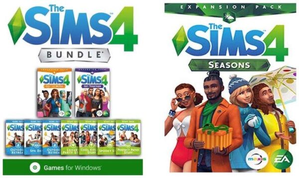 The Sims 4 Deluxe Collection + Seasons Expansions PC Video Game Windows ...