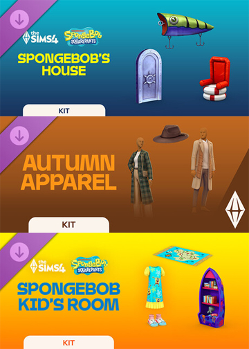 The Sims 4 SpongeBob’s House, Kid's Room, Autumn Apparel and More Kits - PC Download